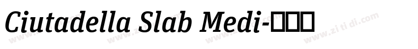 Ciutadella Slab Medi字体转换